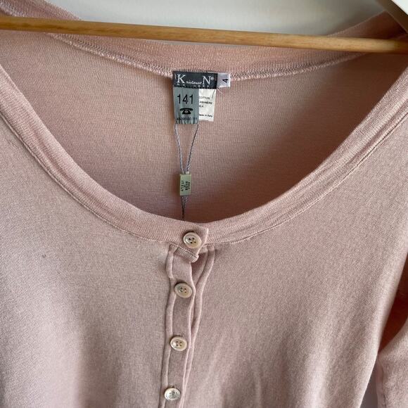 KristenseN Du Nord Sweater Womens Soft Pink Cardigan Size‎ XL Quiet Luxury Nwt - Picture 3 of 12